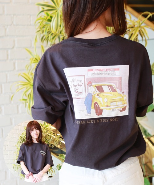 

WESTSEA Футболка с коротким рукавом, хлопок, свободный крой, с иллюстрацией, FINCK'S, серый