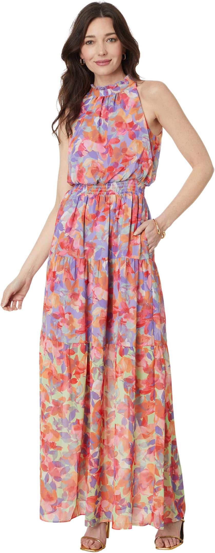 

Платье Vince Camuto PTD Chiffon Maxi Dress, цвет Lavender