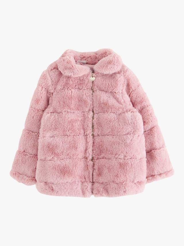 Детская куртка из искусственного меха Lindex, Dusty Pink — фото 4