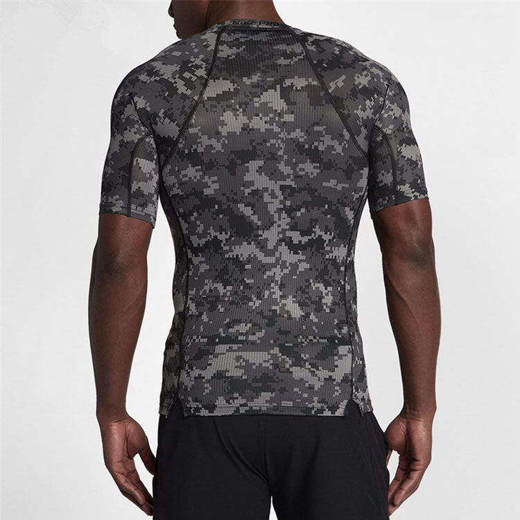 Футболка Men's Nike Gym Running Basketball Training Breathable Quick Dry Short Sleeve Camouflage T-Shirt 828177-037 — фото 4