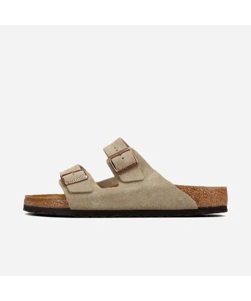 Унисекс сандалии из замши Birkenstock Arizona бежевые — фото 4