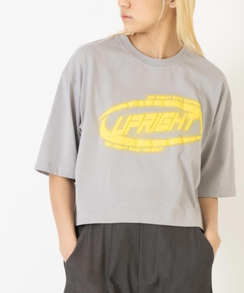 

Футболка укороченная с принтом ANAP, серый