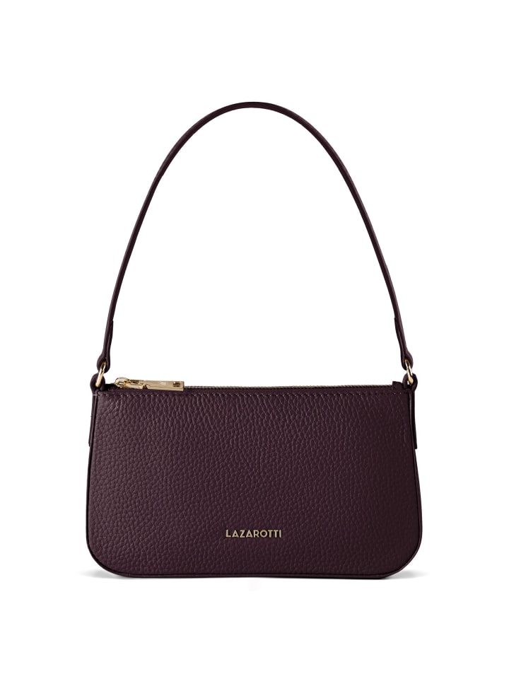 

Сумка через плечо Bologna Leather, кожа, 22 см, бордового цвета Lazarotti