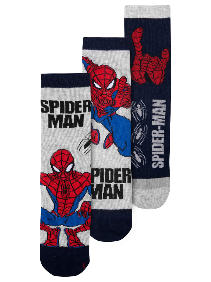 

Носки Spiderman, сине-серый