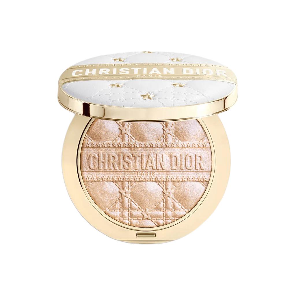 Палетка хайлайтера для сияния кожи 2025 Christmas Limited Radiant Skin Glow коррекция тона лица DIOR, #001 dior star — фото 2