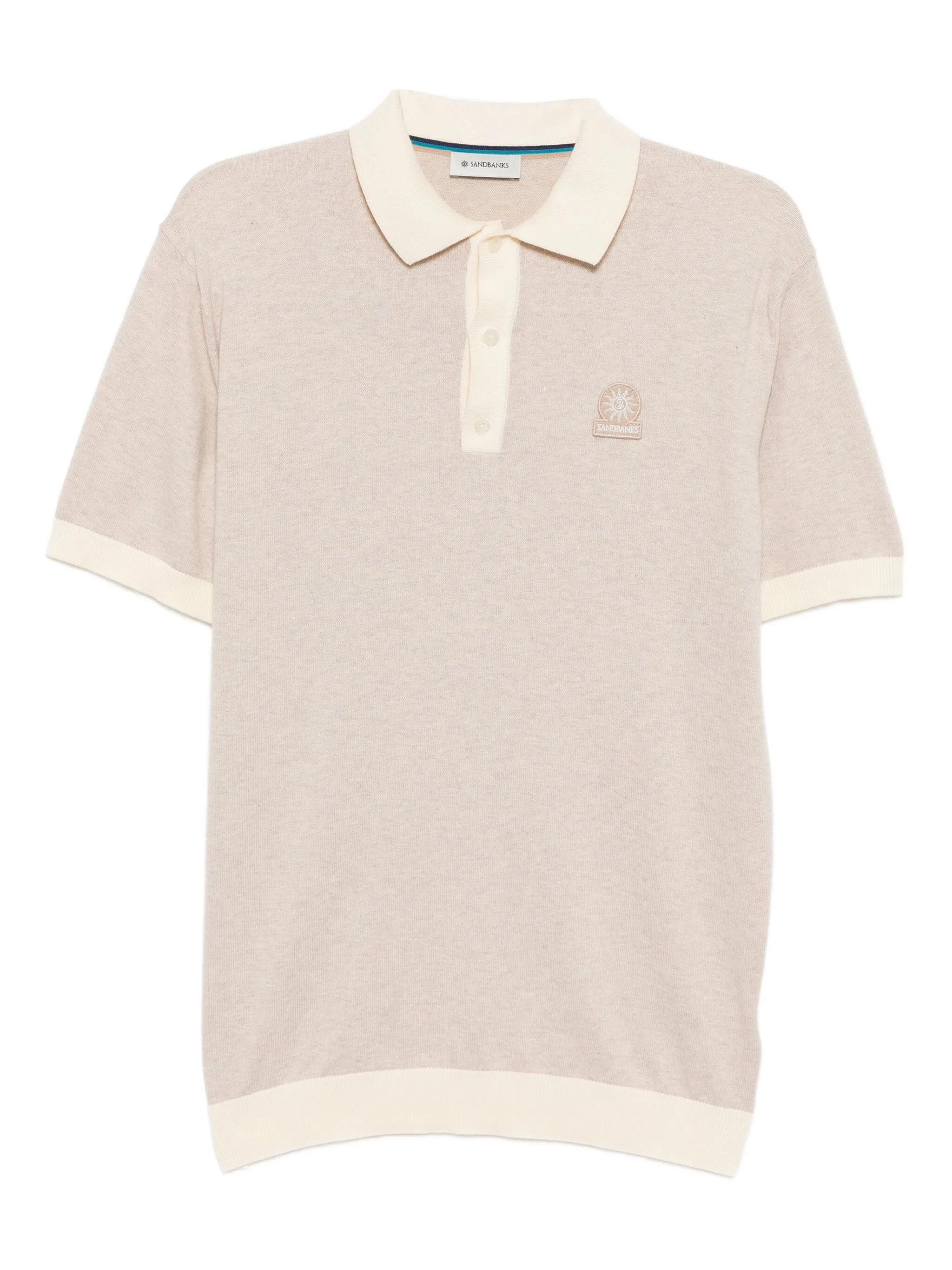 

Рубашка поло с вышитым логотипом Sandbanks, бежевый