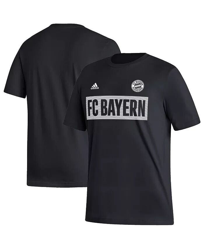 

Мужская черная футболка Bayern Мюнхен Culture Bar Adidas, черный