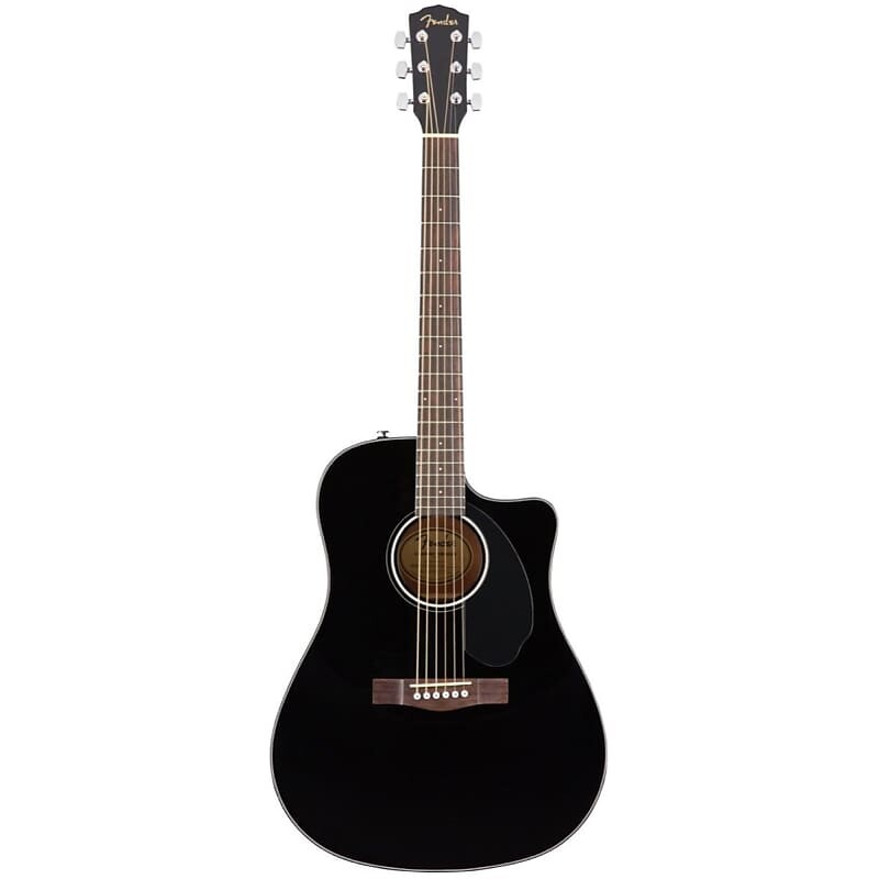 

Акустическая гитара Fender CD-60SCE Solid Top Dreadnought Acoustic-Electric Guitar, Walnut Black