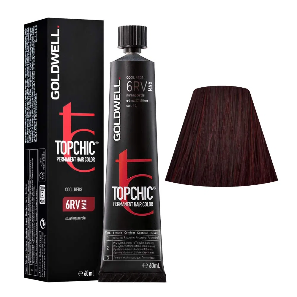 Краска для волос «Topchic» 6RV Max Stunning Purple от Goldwell Goldwell