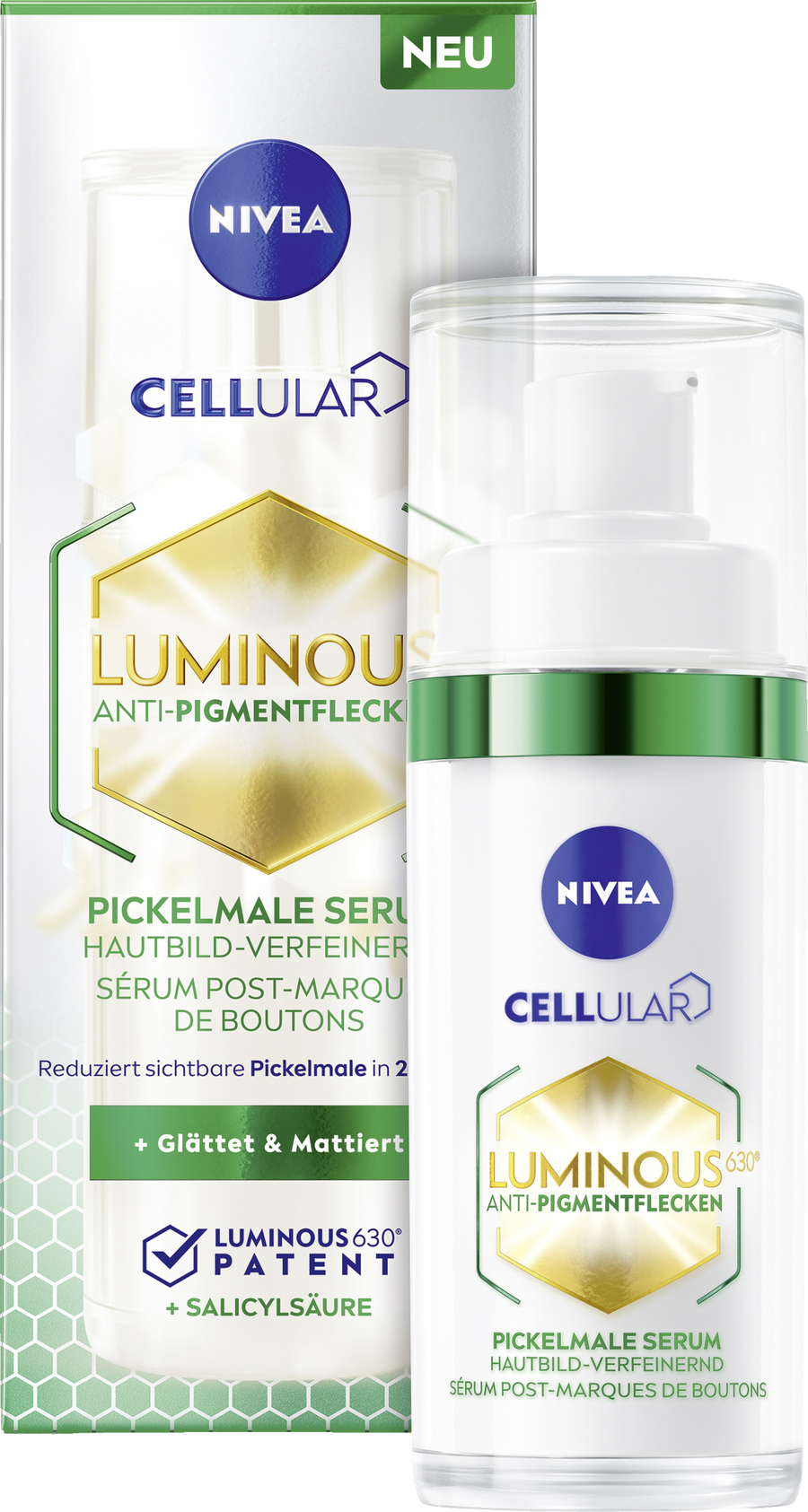 Сыворотка Nivea — Для лица Cellular Luminous630 Anti-Pigmentflecken Pickelmale Serum — фото 3