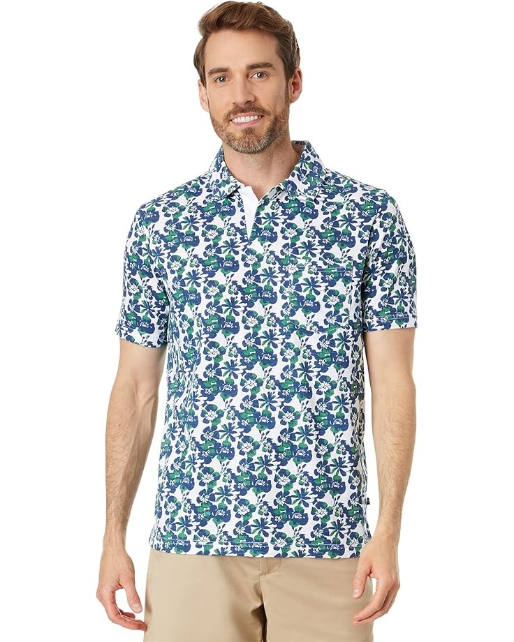 

Поло Nautica Sustainably Crafted Printed, цвет Bright White