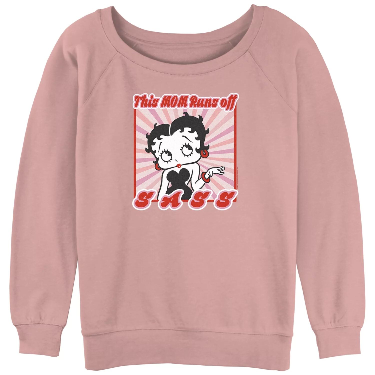 

Пуловер с напуском из махровой ткани Betty Boop для юниоров Sassy Mom Licensed Character