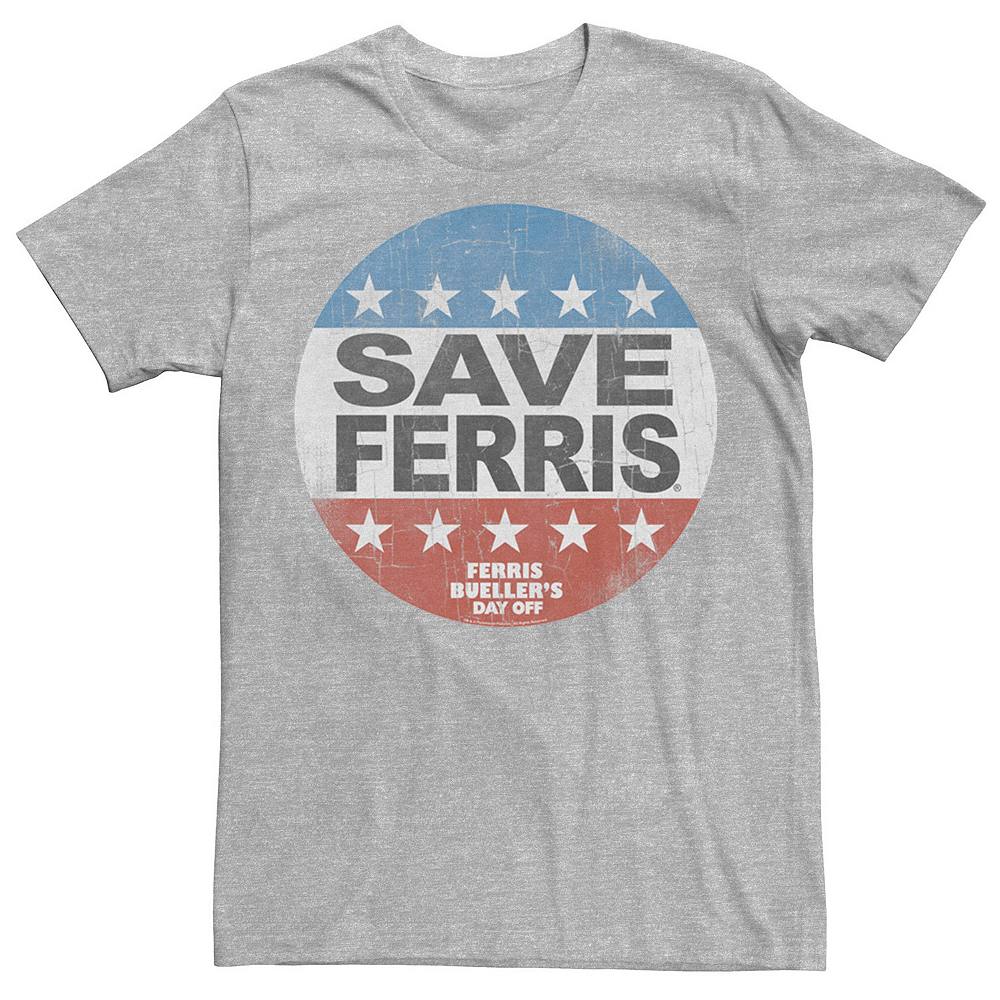 

Мужская футболка Ferries Bueller Save Ferris с рисунком Licensed Character, цвет Athletic Heather