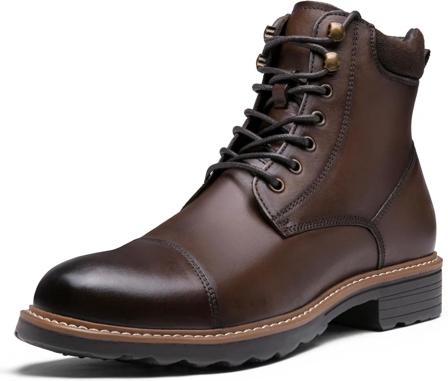 

Мужские ботинки Jousen Chukka из кожи, классические мужские ботинки, ретро ботинки до щиколотки, мужские высокие ботинки, коричневый