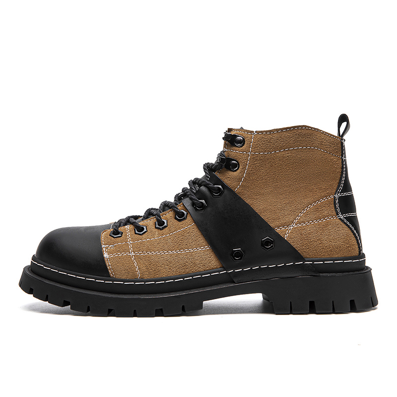 

Dunnu Мужские ботинки Martin черные - черно-коричневые, без подкладки, цвет Black Brown, Unlined