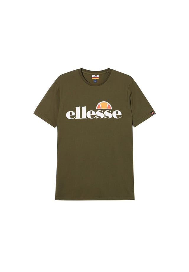 

Футболка sl prado tee - короткий рукав круглый вырез логотип с принтом Ellesse, хаки