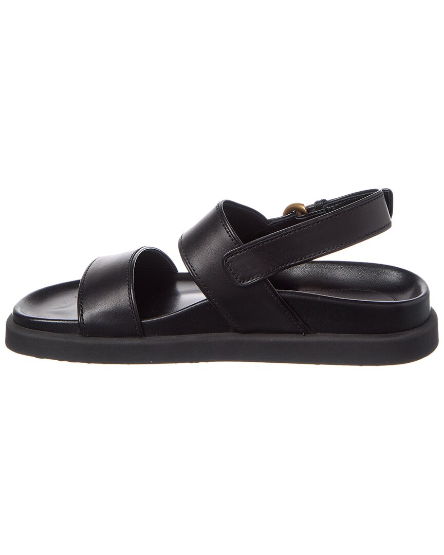 Gianvito Rossi Bilbao Leather Sandal, черный — фото 2