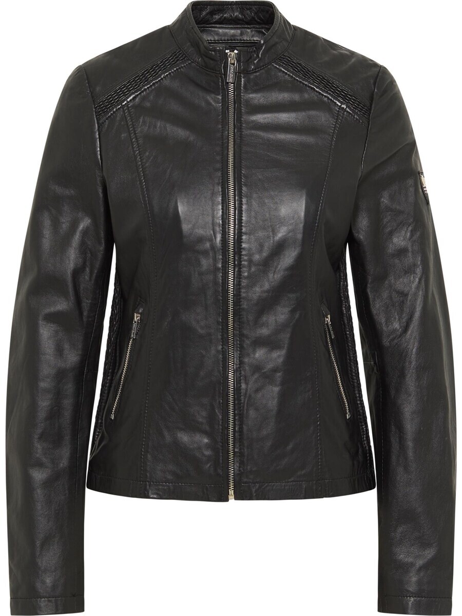 

Кожаная куртка Carlo Colucci Between-Season Jacket Antonia, черный