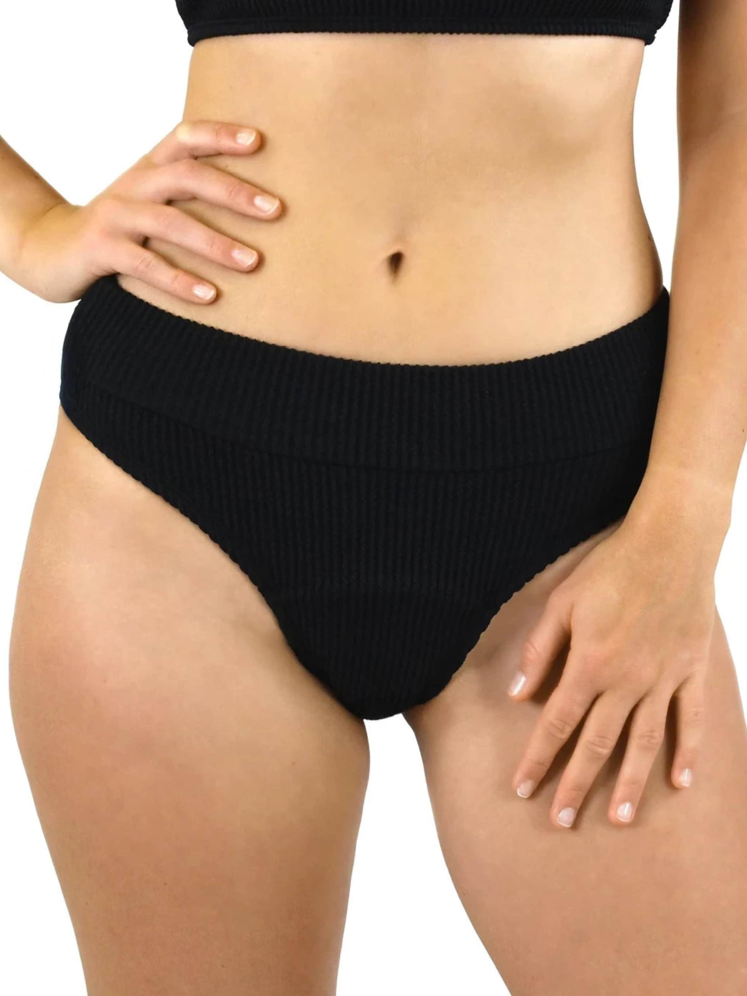 

MYLILY Бикини-трусики 'Perioden Bikini Hose Basic Slip Crinkle' в черном цвете, Черный, MYLILY Бикини-трусики 'Perioden Bikini Hose Basic Slip Crinkle' в черном цвете