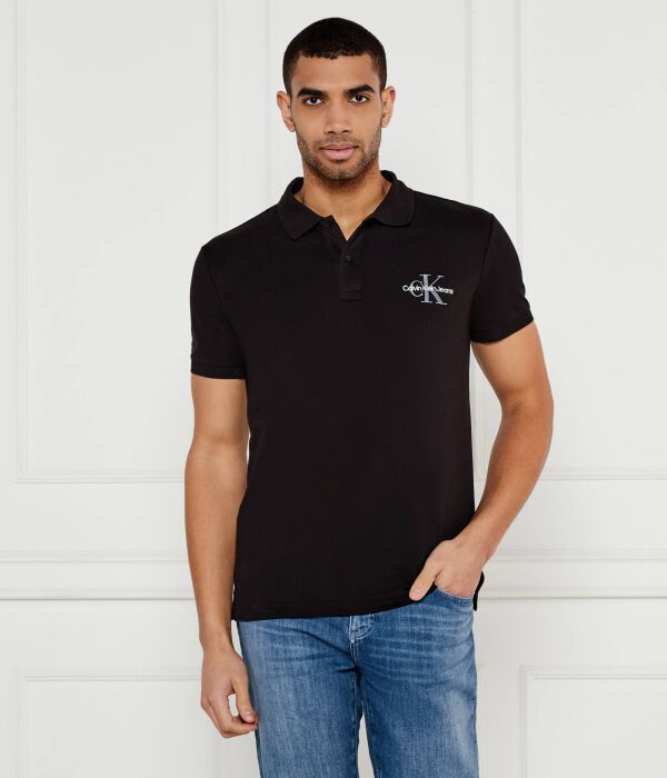 

Рубашка поло Regular fit Calvin Klein Jeans, черный