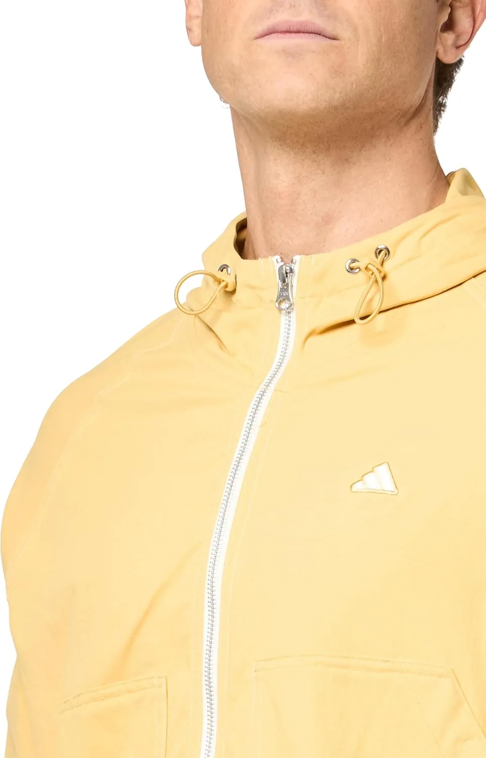 Куртка Adidas Golf Men's Go-To Utility DWR Full-Zip Jacket, Oat — фото 3
