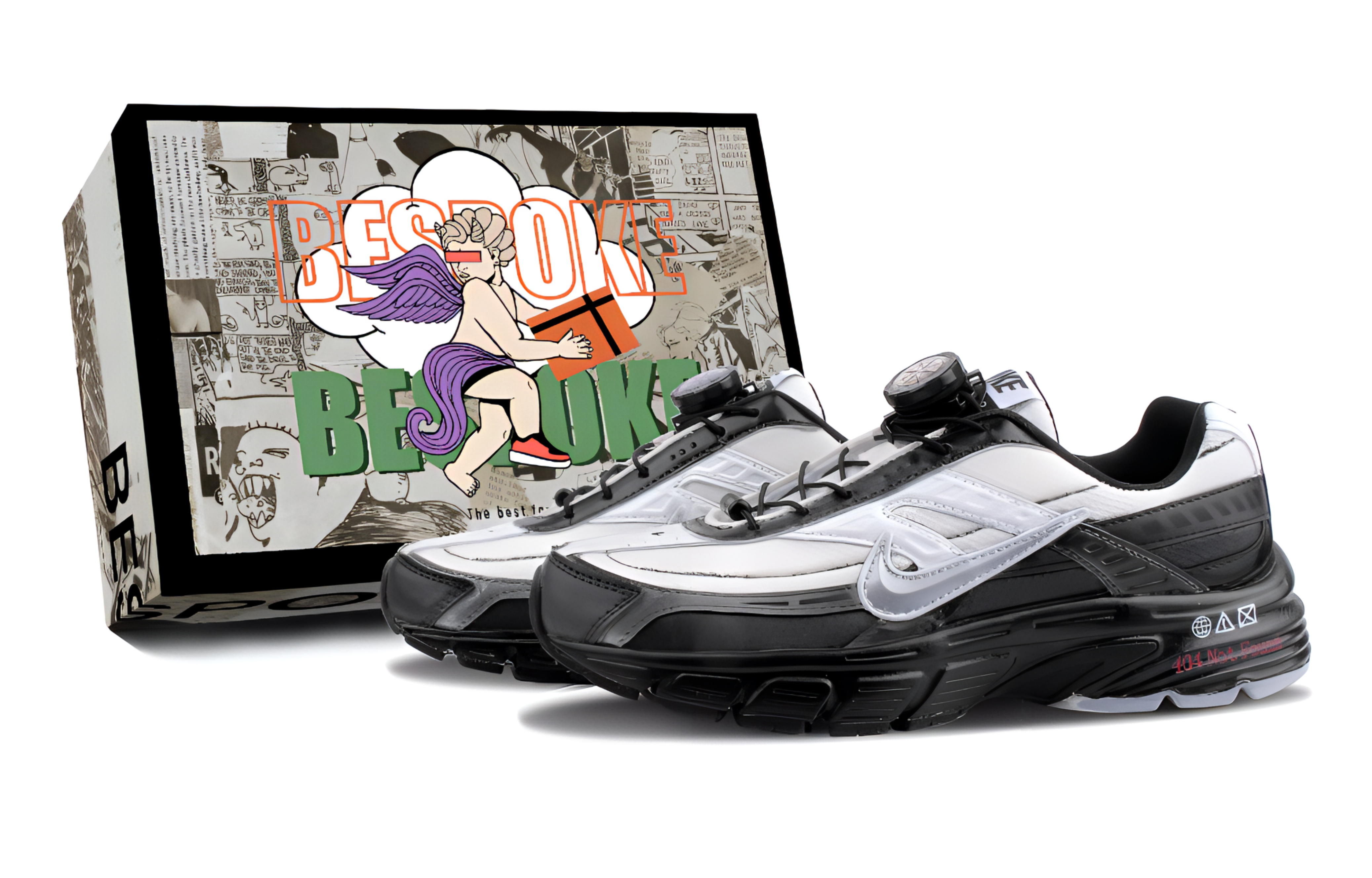 

Nike Кроссовки Initiator с низким верхом, противоскользящие, мужские, черно-белые