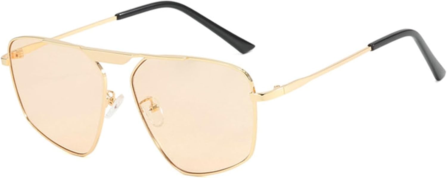 

Willochra Модные солнцезащитные очки-пилот большого размера неправильной формы для женщин, винтажные панк-очки квадратной формы для мужчин, роскошные трендовые очки UV400, C5