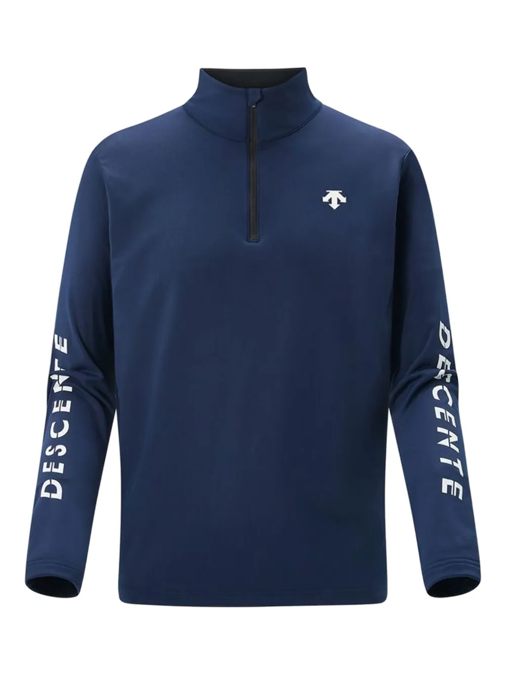 

Футболка с воротником на молнии DESCENTE, синий