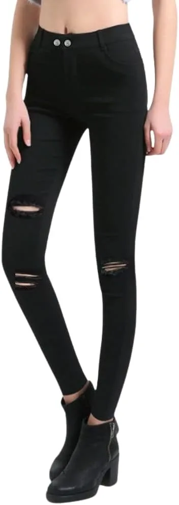 

Женские брюки офисные черные stretchy AIDAYOU