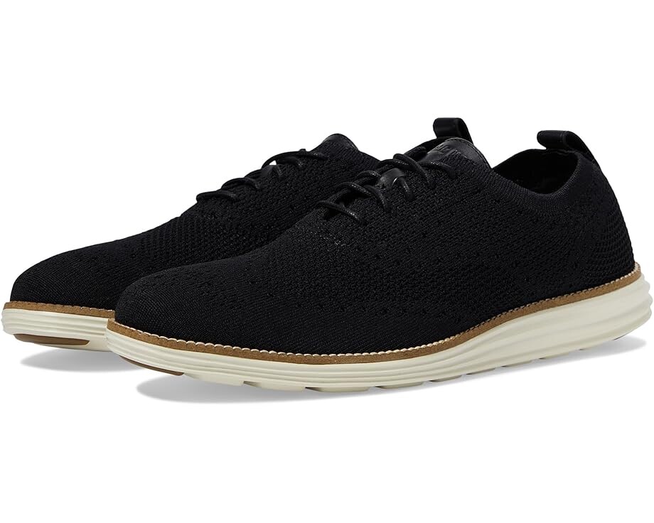 

Оксфорды Cole Haan Originalgrand Stitchlite Wing Tip Oxford, цвет Black/Ivory