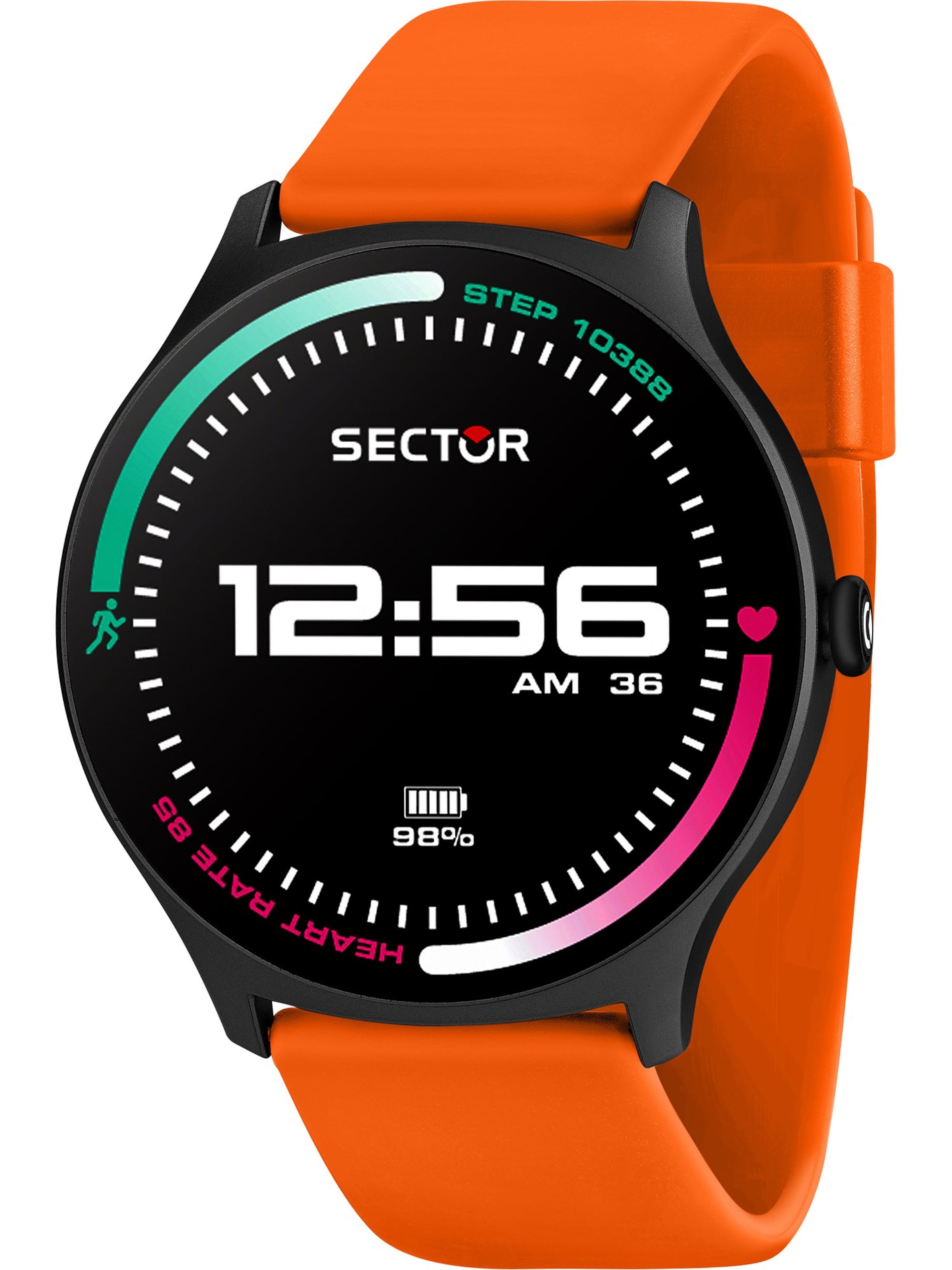 

SECTOR Цифровые часы в оранжевом цвете