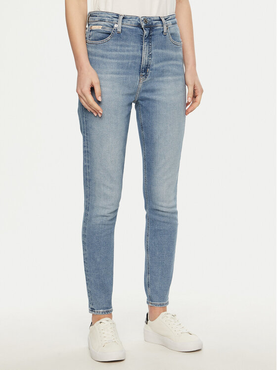 

Джинсы супер узкие J20J224486 Calvin Klein Jeans, голубой
