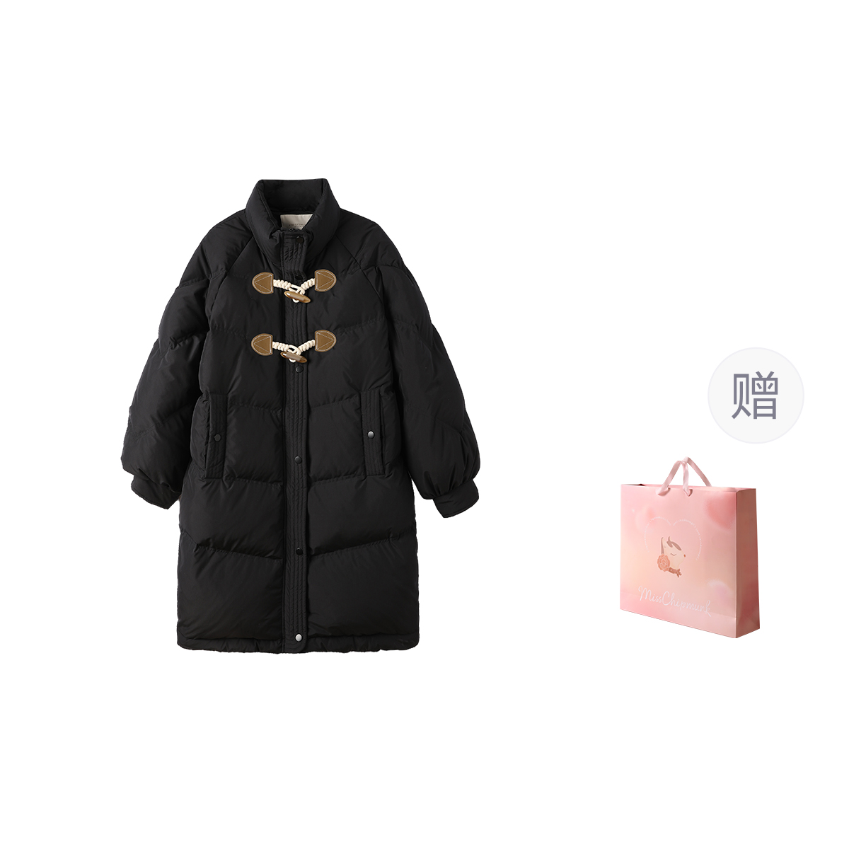 

Miss Chipmunk Женская пуховая куртка, Black (Shopping Bag)