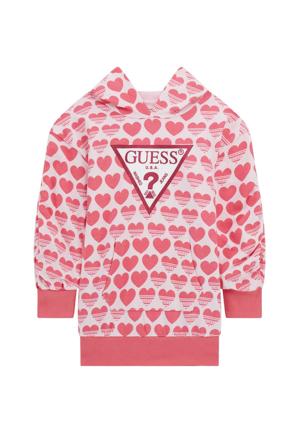 

Повседневное платье LOGO DREIECK Guess, розовый