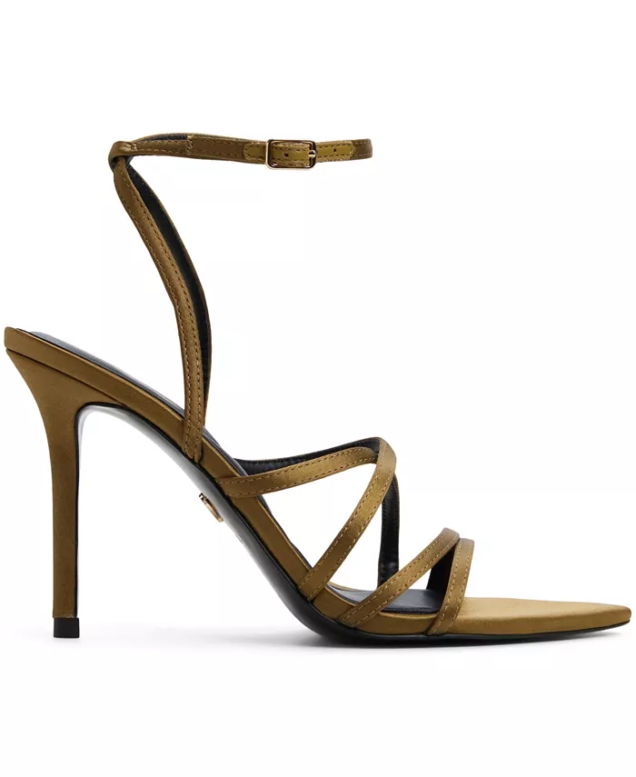 Женские босоножки Solania на каблуке с ремешками ALDO, зеленый — фото 4