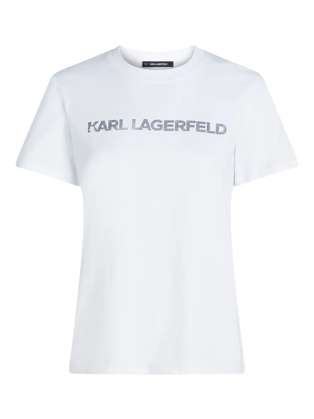 

Футболка с логотипом KARL LAGERFELD, белый