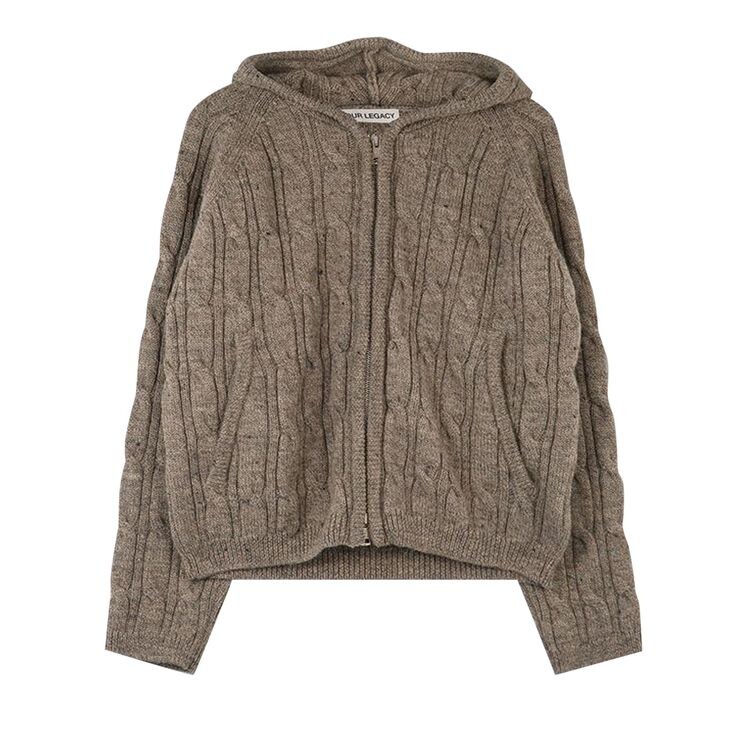 

Худи Our Legacy Isles Wool Level Hoodie Stable Melange, желто-коричневый