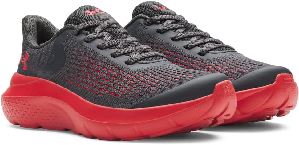 Кроссовки Under Armour Boys Pre School Rogue 4 с альтернативной шнуровкой, красный — фото 2