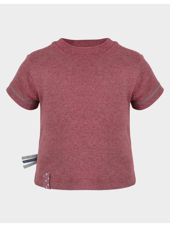 

Детская футболка с короткими рукавами цвета Бордо-меланж OrganicEra