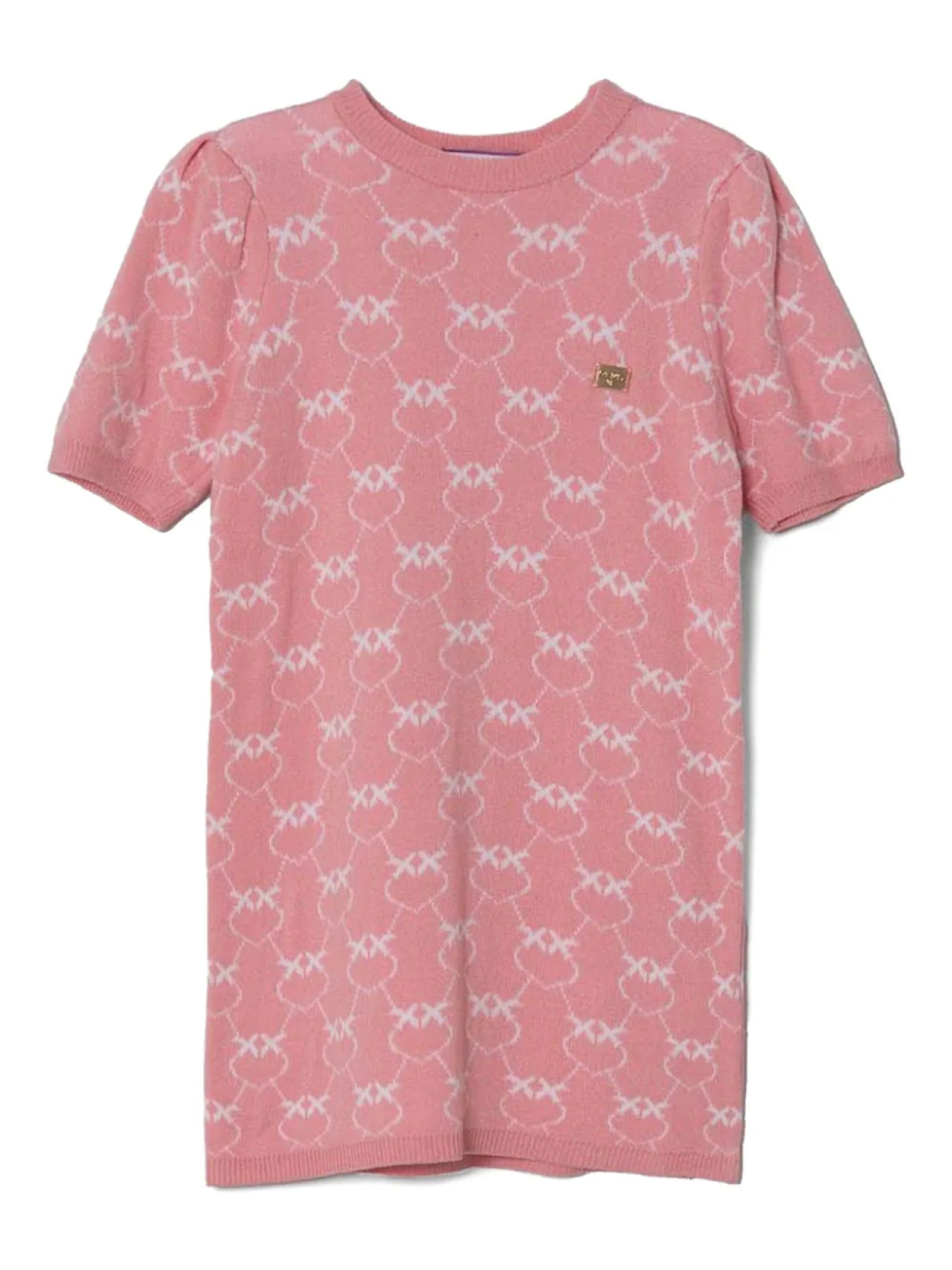 

Платье Pinko Kids Love Birds с узором, розовый