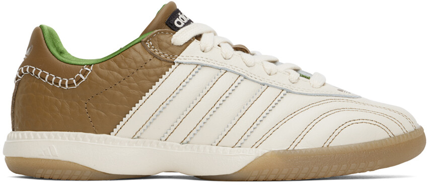 Кроссовки Adidas Originals Edition Samba Millennium в бело-коричневых тонах Wales Bonner, Ivory/Sand