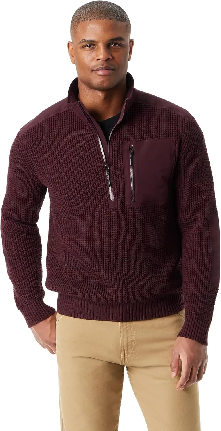 

Толстовка BASS Outdoor мужская с молнией на четверть и нагрудным карманом