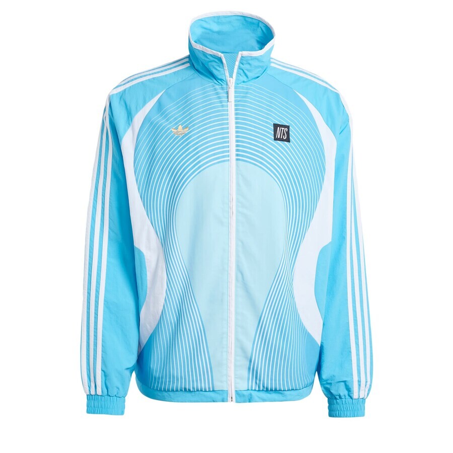 

Куртка ADIDAS ORIGINALS Between-Season Chaqueta SST x NTS Radio, аквамарин/светло-голубой