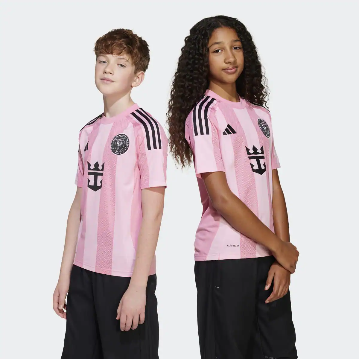 

Детская футболка 1-й команды Inter Miami CF 2025 Messi Adidas, розовый