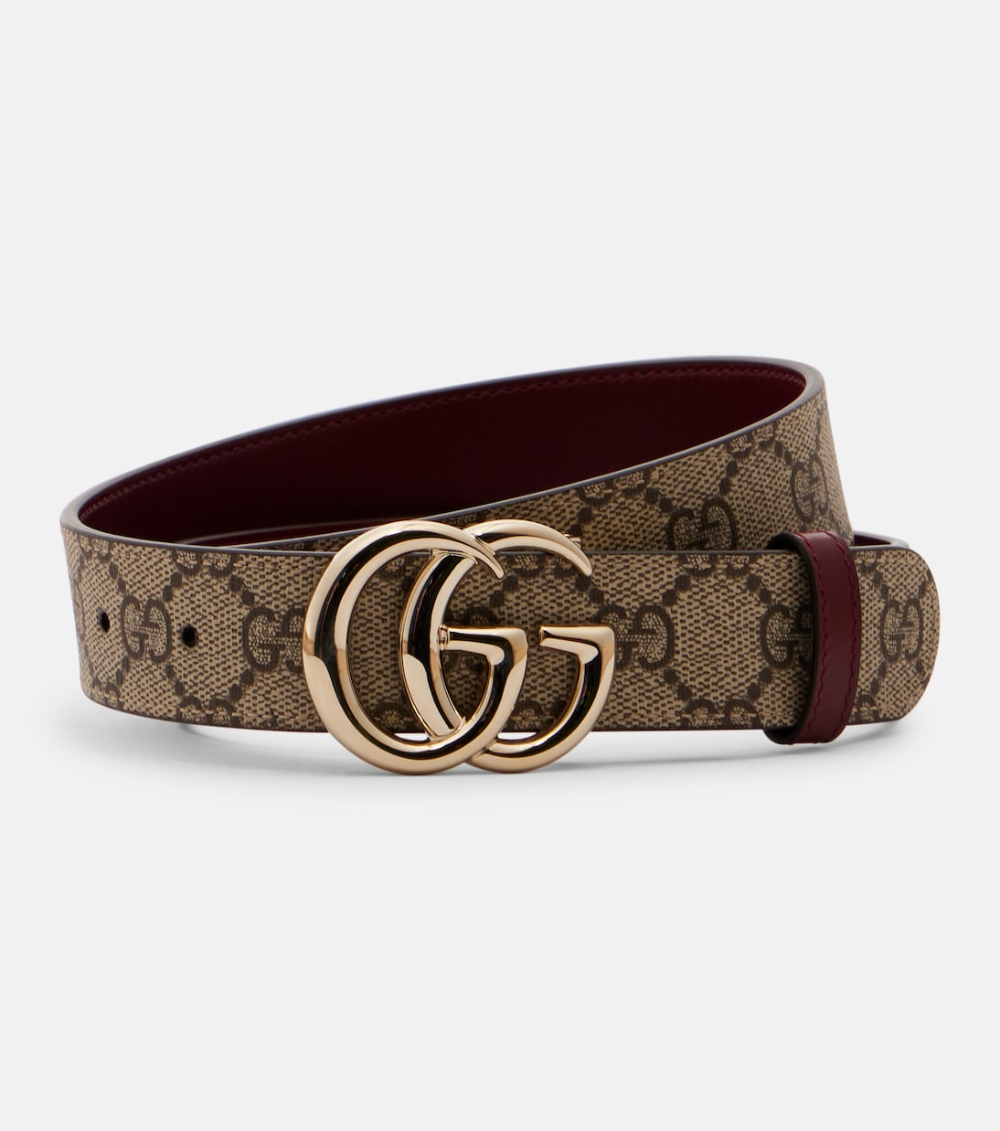 

Ремень GG Marmont двусторонний Gucci, B.Ebony/Rosso Ancora