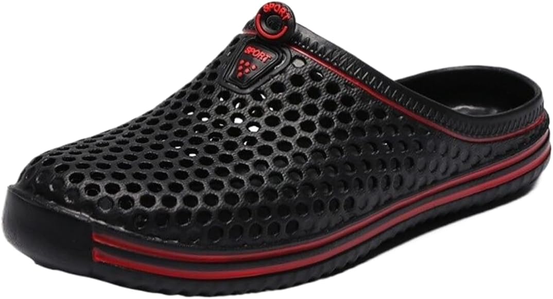 

Женские и мужские дышащие сабо для сада, повседневные тапочки, быстро сохнущие сандалии, противоскользящая обувь для пляжа Dannling, черный