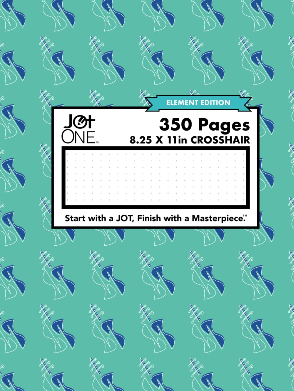 

Line Guitar Style Art Crosshair Grid 8.25 x 11 350 pages: Element Edition (Independently published)