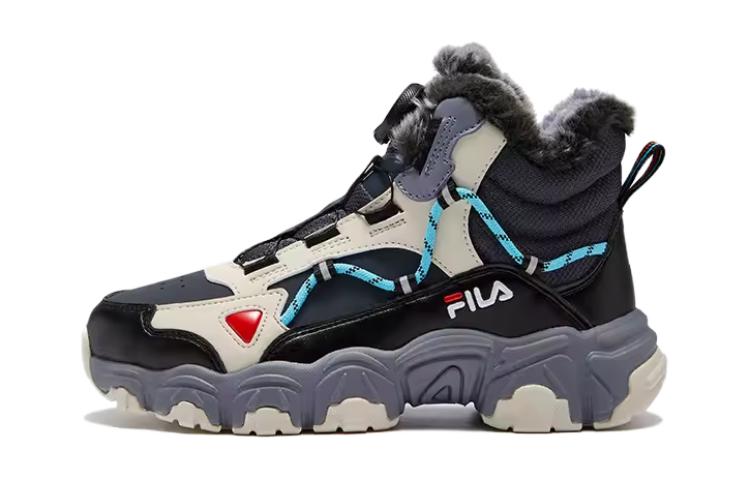 

FILA KIDS Износостойкие дышащие низкие детские кроссовки Contour, синие, зеркально-серые, для подростков