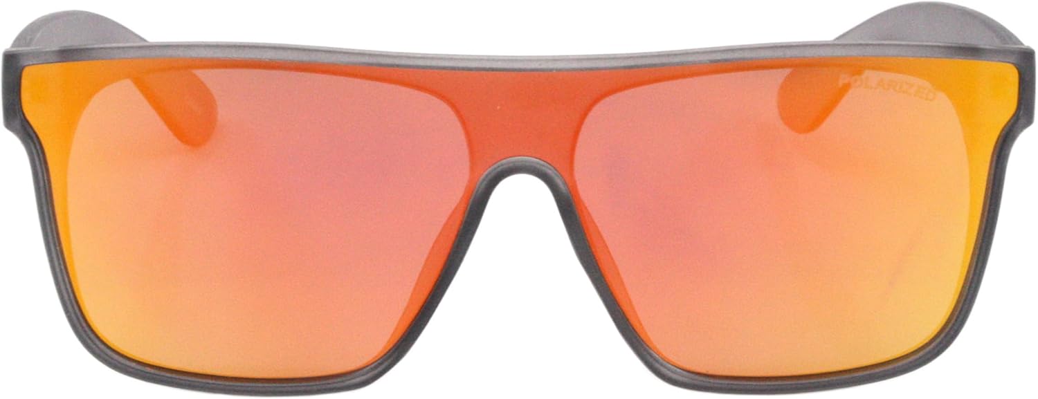 

Солнцезащитные очки PASTL с поляризованными зеркальными линзами, квадратная матовая оправа, матовый дизайн, унисекс, защита от УФ-излучения UV400, Gray (Orange Mirror)