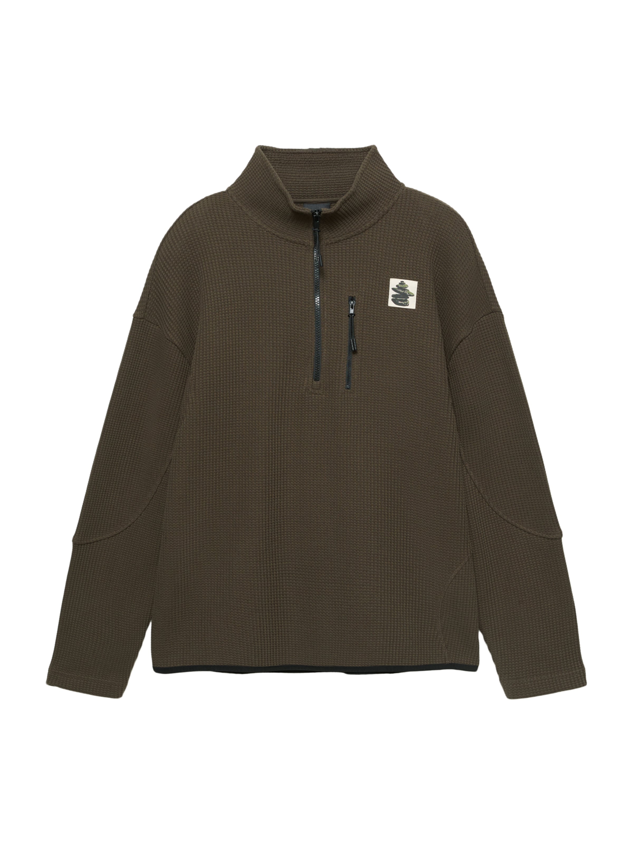 

Pull&Bear Свитшот в оливковом цвете